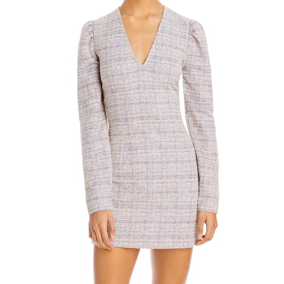 Aqua Dresses & Skirts - NWT - Aqua Lavender Tweed Mini Dress - Size XL
